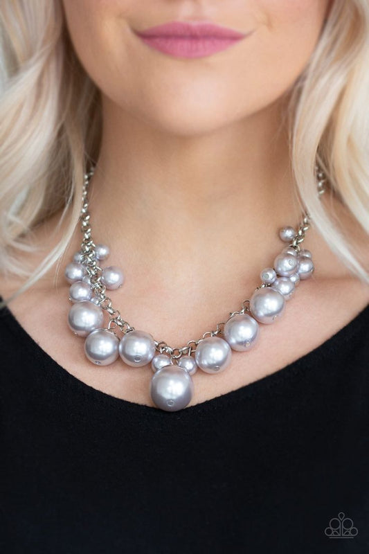 Broadway Belle-silver Paparazzi Necklace