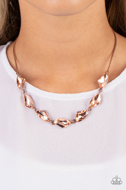 Raw Rapture - Copper Paparazzi Necklace