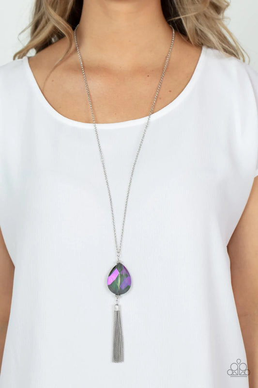 Interstellar Solstice - Purple Paparazzi Necklace