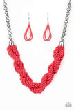Savannah Surfin Living Coral Seed Paparazzi Necklace