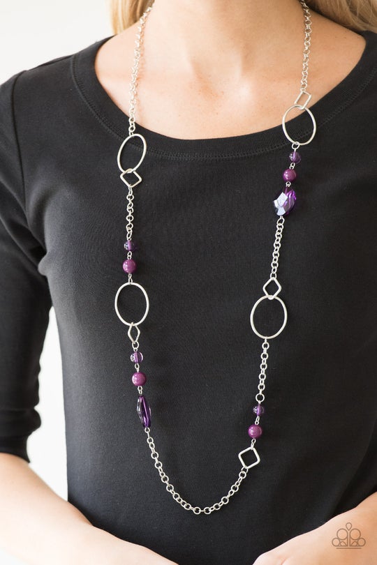 Very Visionary - Purple - Paparazzi Necklace